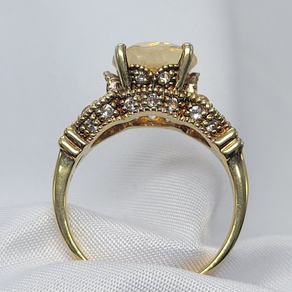 JTV Jewelry Nwot Jtv Beautiful Womens Gold Citrine Ring Poshmark